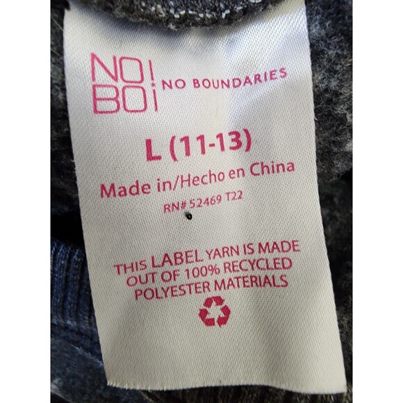 Free Spirit Sweatshirt Marbled Black NOBO Size L Boho Skull Hippie - Picture 5 of 5